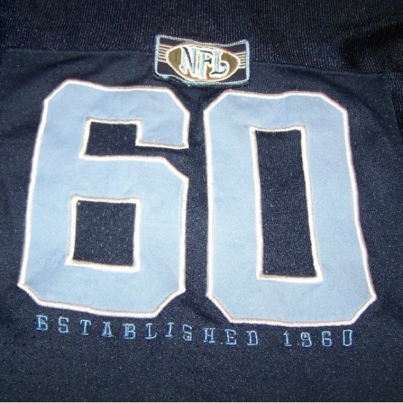 Youth Size Medium 12-14 NFL Tennessee Titans Embroidered Football Jersey Navy - Picture 4 of 4